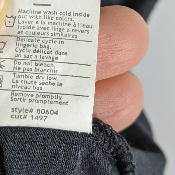 Vince Black V-Neck Short Sleeve Cotton T-Shirt S - Picture 5 of 6